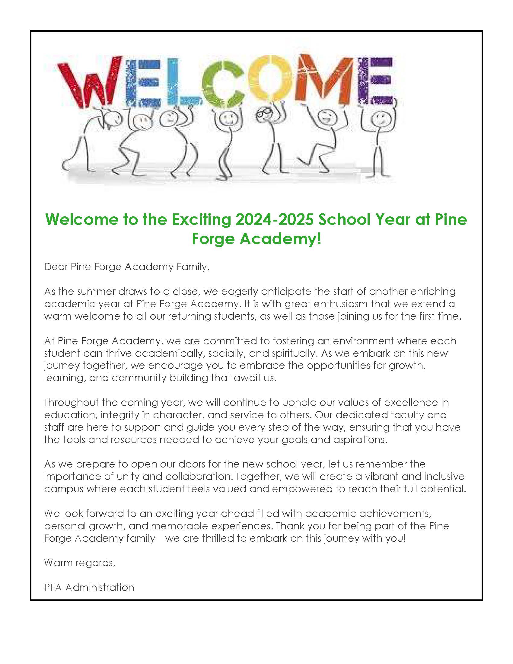 BACK! Pine Academy